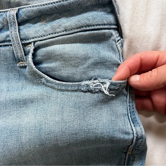 Ariat Perfect Rise Nia Slim Trouser Jeans Light Blue Flare Jean size 31 L - Picture 10 of 16